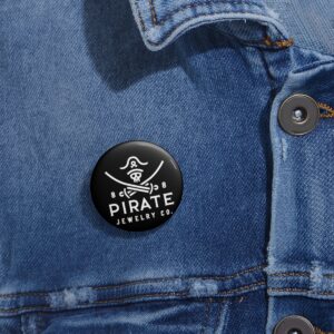 IF-10 Pirate Jewelry Co. Pirate Flag Pin Button